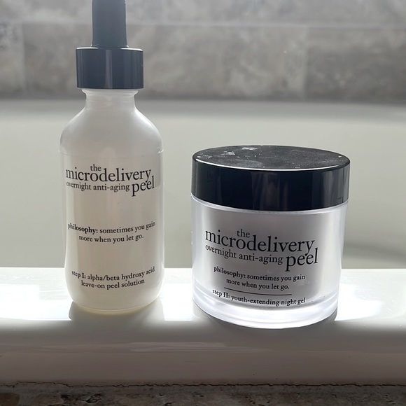 Philosophy The Microdelivery Overnight Anti Aging Peel 2 Piece SET Step 1 & 2 - Picture 1 of 3
